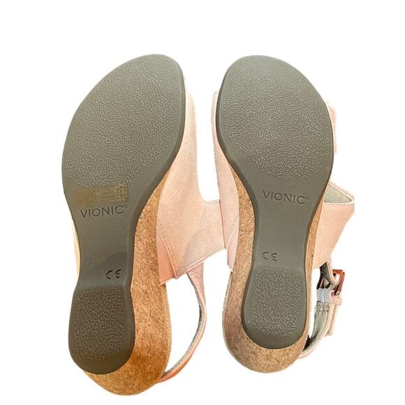 NEW! Women's Vionic Marian Wedge Sandals Roze - Size 8. No box. - Picture 4 of 4